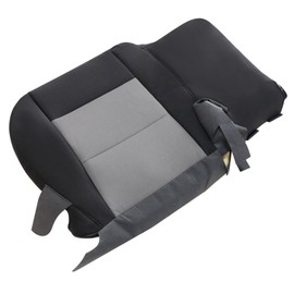 Driver Side Bottom Replacement Cloth Seat Cover Ebony Black/Med Flint Gray #RF Compatible with Ford Ranger 2003 2004 2005 2006 2007 2008 2009 2010 2011