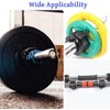 6 PCS Barbell Clips, 1 Inch/2.5CM Weight Clips Barbell Clamps