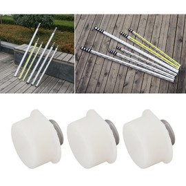 eMagTech Press Stud Round Push Button Clamping Buttons for Aluminium Levelling Slats Levelling Plate Button Diameter 13 mm Pack of 5