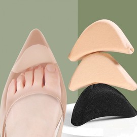 Toe Filler Pads for Shoes, Sneakers & Boots - Prevents Forward Foot Slide Cushion Pad Nude 2pc 2ea