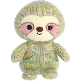 Aurora® Snuggly Cozyroos™ Sloth Stuffed Animal - Tactile Stimulation - Irresistible Cuteness - Green 9.5 Inches