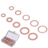 200Pcs Oil Drain Plug Gasket Red Copper Heating Processing 9