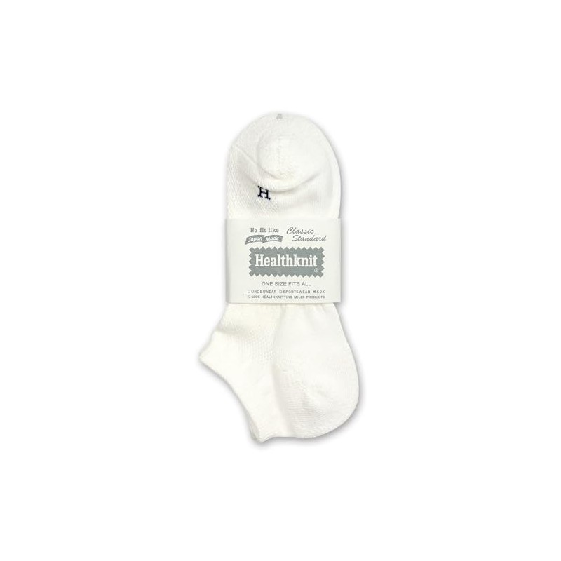 Health Knit Washi Sneakers Socks, Made in Japan, 01 white