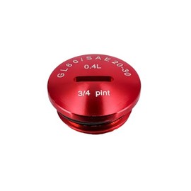 Locking Screw Red Anodised Aluminium (Oil Filling Hole) with O-Ring