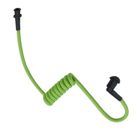 JUYODE Replacement Braided Nylon Surveillance Acoustic Coil Tube for Radio Earpiece Moisture Resistant Fiber Mesh Colorful Accessories (Green-1)