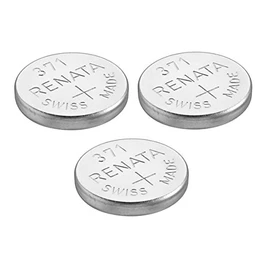Renata Watch Battery Swiss Made Renata 371 or SR 920 SW 1.5 V (3 Batteries, 371 or SR 920 SW)