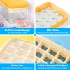 PHINOX Yellow 2 Tier Ice Cube Tray Easy Release Bpa