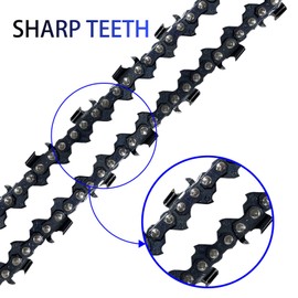 Opuladuo 6 Inch Pruning Chainsaw Chain for RYOBI P25013 / P25013BTL, 6" Replacement Chain for Homelite HOMCS10 Pruning Chainsaw (3 Pcs)