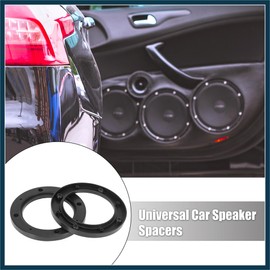 TUCKBOLD 4pcs for 4 Inch Car Speaker Spacer Plastic 92mm ID Black Hollow Automotive Parts