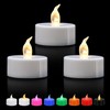 KOABY 12/24/50/100/200/400 Pack LED Tea Lights, Flickering Warm White Lights,