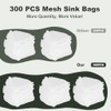 300 PCS Kitchen Sink Strainer Mesh Bag, Small Disposable Mesh
