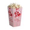 Popcorn Supply 47E Red & White Open Top Popcorn Boxes