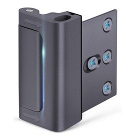 Home Security Door Reinforcement Lock Front Door Locks for Kids Safety Metal Child proof High Security Door Lock Withstand 800lbs Top Door Latch Lock Flip Door Guardian for Inward Swinging Inside Door