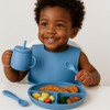 BPA-Free Premium Silicone Bowl and Plate Set, Non-Toxic Eco-Friendly Baby