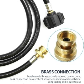 Replacement Outdoor Indoor for Mr. Heater Big Buddy 6FT Propane Regulator Hose Replacement Outdoor Indoor for Mr. Heater Big Buddy