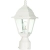 NUVO 60/546 One Light Post Mount, 14 Inches, White