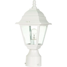 NUVO 60/546 One Light Post Mount, 14 Inches, White
