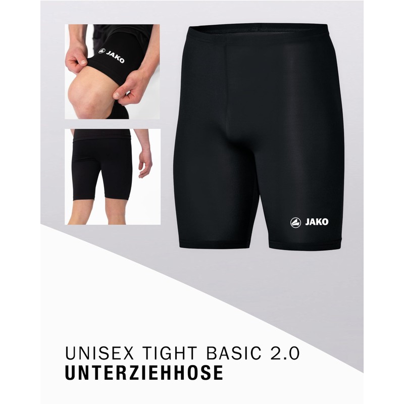 Jako Basic 2.0 Unisex Shorts, black, s