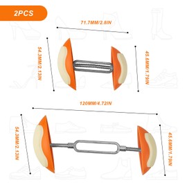 HASLED Adjustable Shoe Stretcher, Shoe Stretcher, 7-12 cm Pressing Shoes Width, TPR Shoe Support, Adjustable Shoe Width, Lightweight and Portable, for Leather Shoes, Boots, High Heels, Sports Shoes,