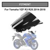 PSLER Windshield Windscreen Double Bubble for YZF R3 R25 2014-2018