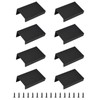 Morobor Black Mini Finger Edge Pull, 8 Hidden Handles Modern