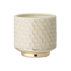 Nordring Ceramic Flower Pot Goldy - colorful Planter, Pot for plants, sukkulents Size S (10 cm ø) Dia 4-1/8", Stoneware, cloud