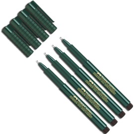 Faber-Castell Fibre Pen, Fine-Pen 1511, 0.4 mm, assorted colours, 10 Stifte