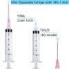 100 Pack Disposable 10ml/cc Lab Syringes with 18Ga 1 Inch