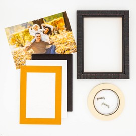 14x18 Mat Bevel Cut for 12x16 Photos - Acid Free Golden Orange Precut Matboard - For Pictures, Photos, Framing - 4-ply Thickness