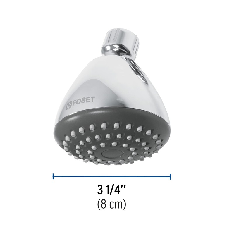 Foset Aero R-201S, Regadera 3-1/4", sin brazo, Aero, cabeza de