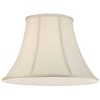 Creme Large Bell Lamp Shade 9" Top x 18" Bottom