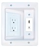 RiteAV HDMI USBC Recessed Wall Plate Cable Concealer Management Kit