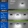 Hqynss Solar Lights for Outdoors,4pc Solar Spotlight with Motion Sensor,100LEDs,3MODES,1200mAh,Suitable