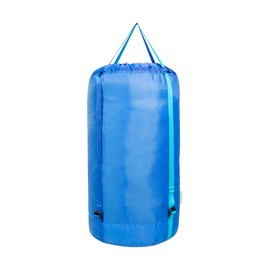 Tatonka Packing Bag Compression Sack 18 L - Lightweight, Compressible Pack Sack with Buckle Closures and Drawstring - Made of Recycled Polyester - 18 Litre Volume (Blue)