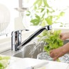HENGBIRD Kitchen Tap Chrome Sink Taps Kitchen 360° Swivel Chrome-Plated