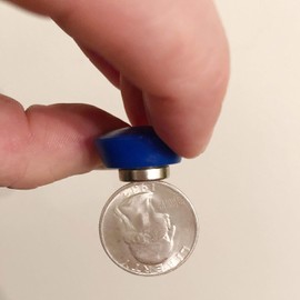 Canailles Magnetic Receptive Double Sided Quarter, Magic Tricks, Pranks and More, Great Fun for Everyone