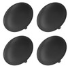 4pcs Iron Plate Candle Holder Retro Modern Round Black Matte