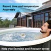 Ice Bath Thermometer Timer, Waterproof IP67, Cold Plunge Thermometer &