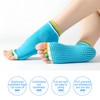 Jicyor 3 Pairs Yoga Socks ，Toeless Socks for Women Non