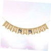 jojofuny Boys 1st Birthday Party Banner Animal Print Shower Decor