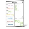 Aswalling Magnetic Whiteboard Fridge Calendar Meal Planner and Shopping List