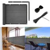 Balcony Privacy Screen Cover 90x500cm,Garden Screens with Cable Ties,Garden Privacy
