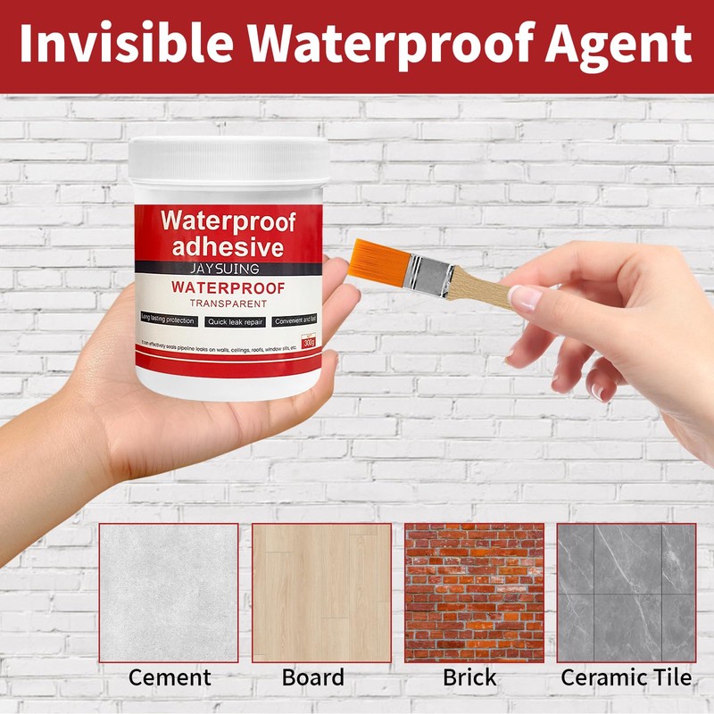 Transparent Waterproof Coating, Invisible Waterproof Agent, Suitable for Waterproofing and