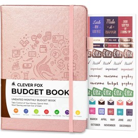 Clever Fox Budget Book – Financial Planner Organizer & Expense Tracker. Money Planner Account Notebook for Monthly Budgeting. Compact (Rose Gold)