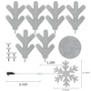 Popotan Smart 31-in Hanging Snowflake Hanging Decoration with Color Changing