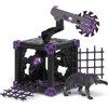 schleich ELDRADOR CREATURES | BattleCave Schattentiger 42739 | schleich Set aus ELDRADOR Battle Cave mit Monster | Battle Caves zur Arena stapelbar | Set aus 27 Teilen