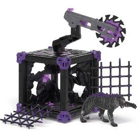 schleich ELDRADOR CREATURES | BattleCave Schattentiger 42739 | schleich Set aus ELDRADOR Battle Cave mit Monster | Battle Caves zur Arena stapelbar | Set aus 27 Teilen