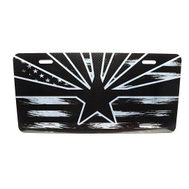 DIGIART INTERNATIONAL ARIZONA STATE AMERICAN FLAG BRUSHED METAL NOVELTY CAR LICENSE PLATE AUTO TAG