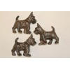 Collectible Scottish Terrier Figurine Solid Cast Iron 5 inch /