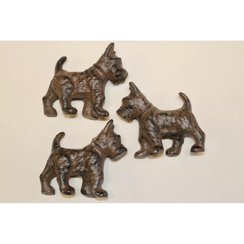 Collectible Scottish Terrier Figurine Solid Cast Iron 5 inch /